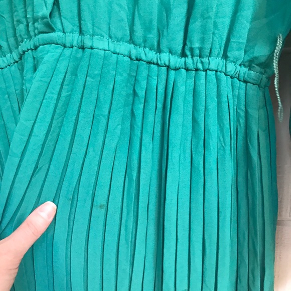 🎂 VINTAGE Ann Hobbs for Connections Teal Dress L - Picture 5 of 8